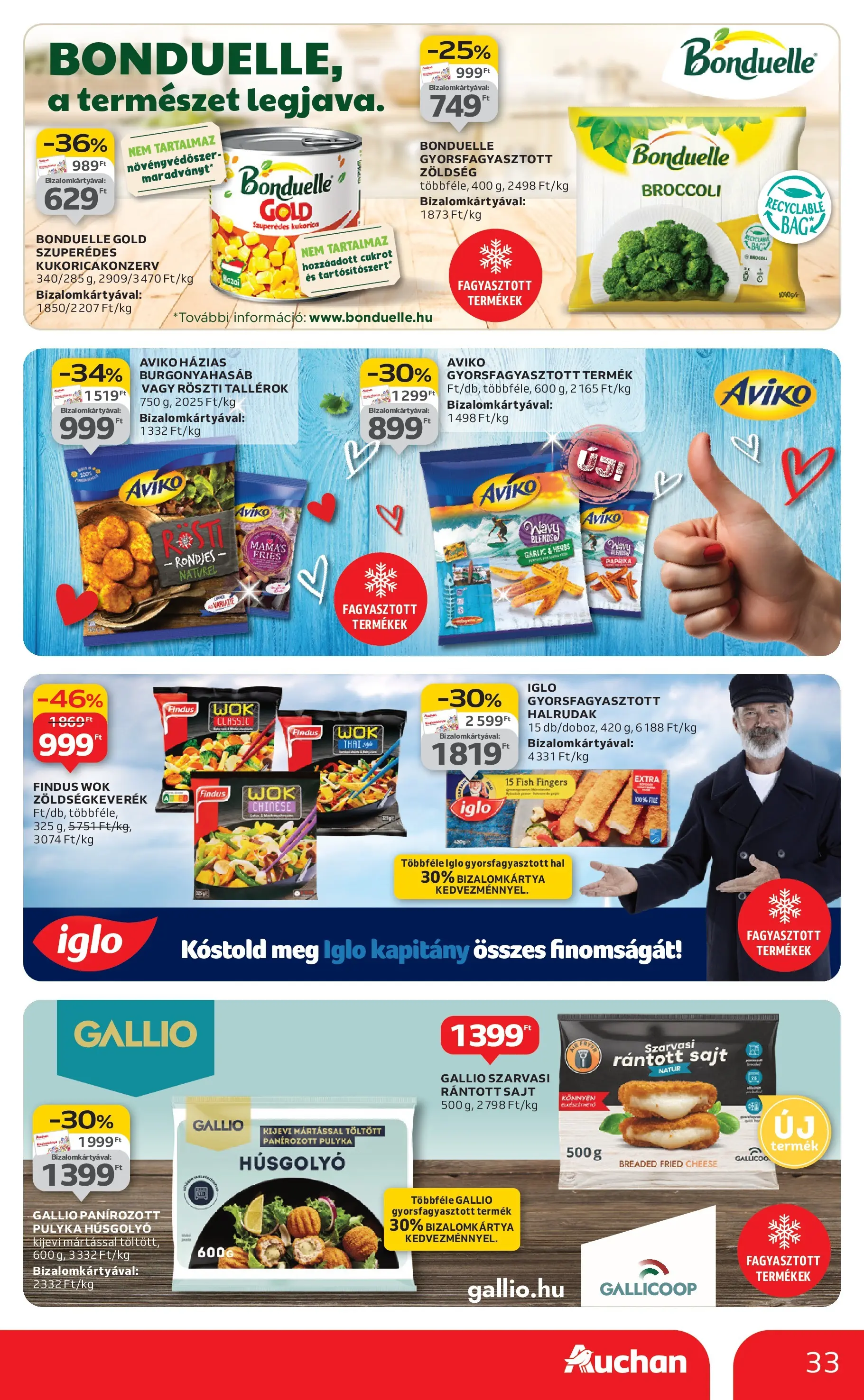 Akciós újság új Auchan - 2025.12.03. -tól/töl ⏳ | Oldal: 33 | Termékek: Zöldségkeverék, Sajt, Zöldség, Hal Auchan - Auchan újság érvényessége 12.10.-ig - 2025.12.03. -tól/töl > akció, lapozható szórólap 🛍️ | Oldal: 33 | Termékek: Zöldségkeverék, Sajt, Zöldség, Hal