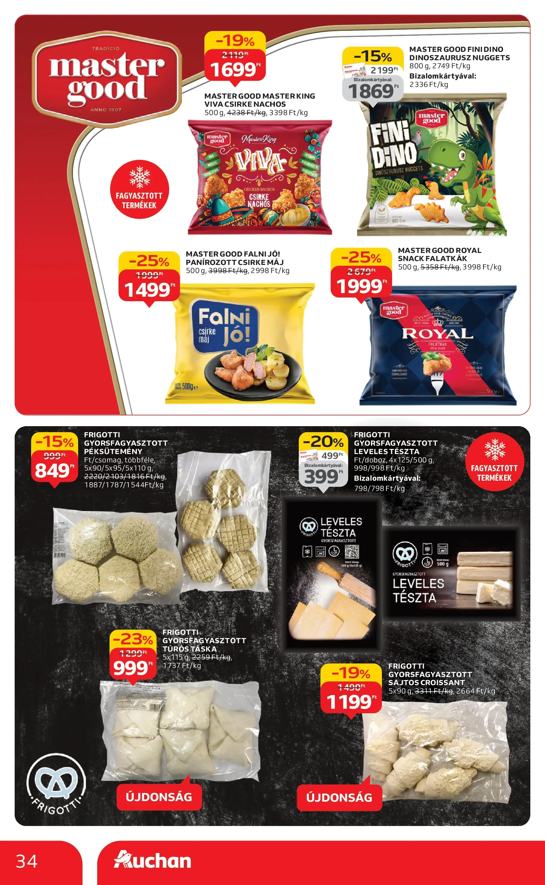 Akciós újság új Auchan - 2025.12.03. -tól/töl ⏳ | Oldal: 34 | Termékek: Croissant, Leveles tészta, Nuggets, Tészta Auchan - Auchan újság érvényessége 12.10.-ig - 2025.12.03. -tól/töl > akció, lapozható szórólap 🛍️ | Oldal: 34 | Termékek: Croissant, Leveles tészta, Nuggets, Tészta