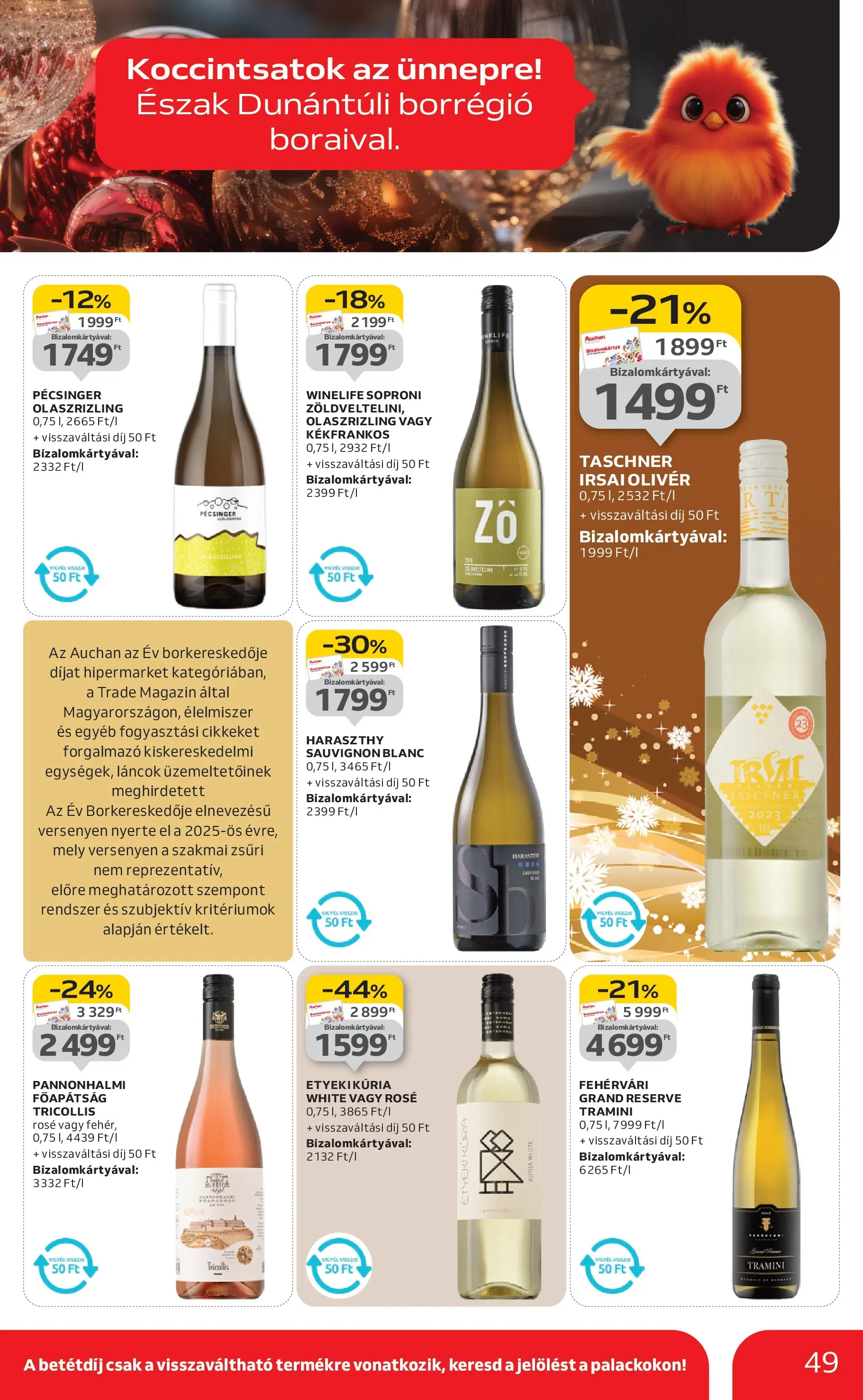 Akciós újság új Auchan - 2025.12.03. -tól/töl ⏳ | Oldal: 49 Auchan - Auchan újság érvényessége 12.10.-ig - 2025.12.03. -tól/töl > akció, lapozható szórólap 🛍️ | Oldal: 49