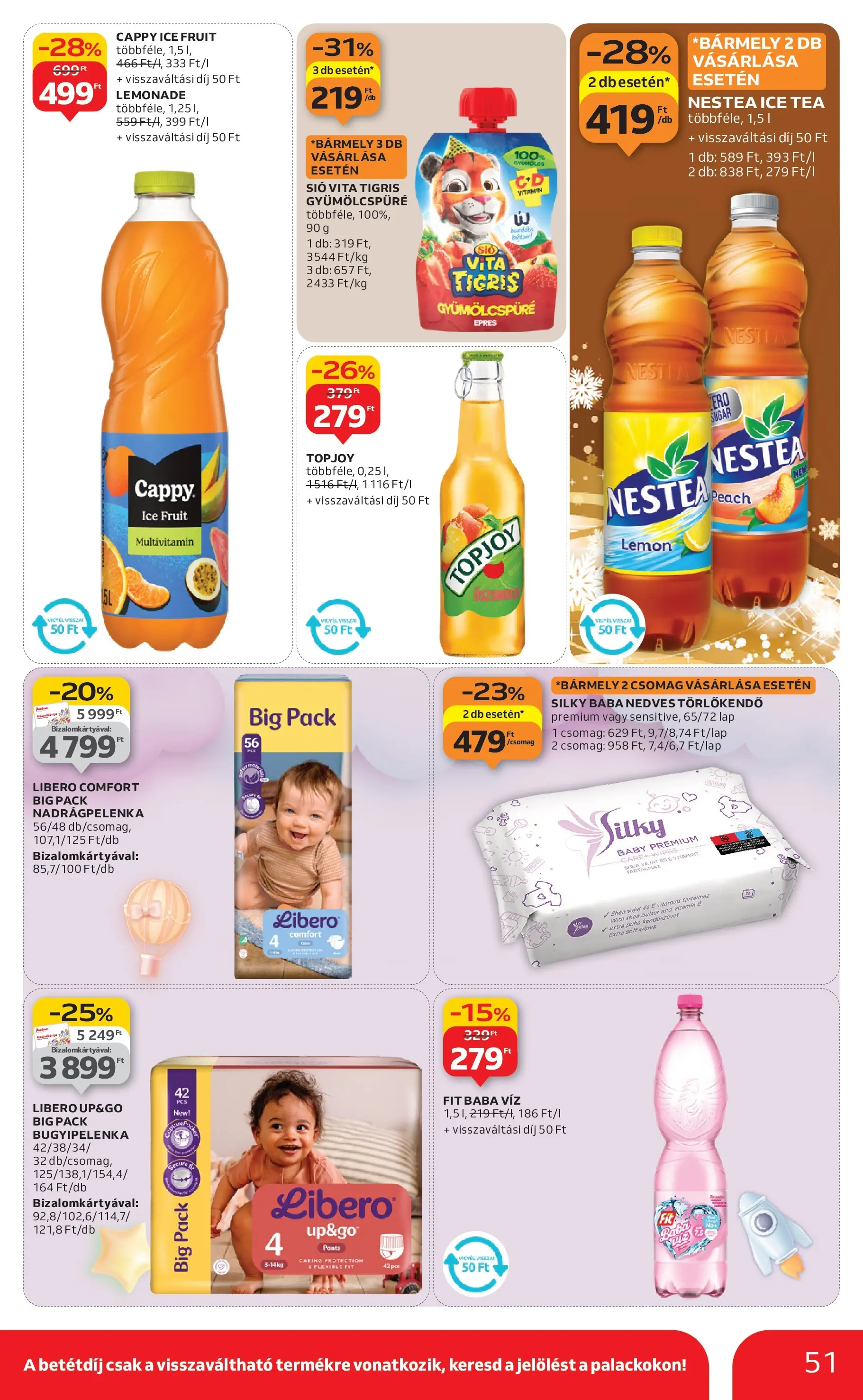 Akciós újság új Auchan - 2025.12.03. -tól/töl ⏳ | Oldal: 51 | Termékek: Gyümölcs, Ice tea, Törlőkendő, Nedves törlőkendő Auchan - Auchan újság érvényessége 12.10.-ig - 2025.12.03. -tól/töl > akció, lapozható szórólap 🛍️ | Oldal: 51 | Termékek: Gyümölcs, Ice tea, Törlőkendő, Nedves törlőkendő