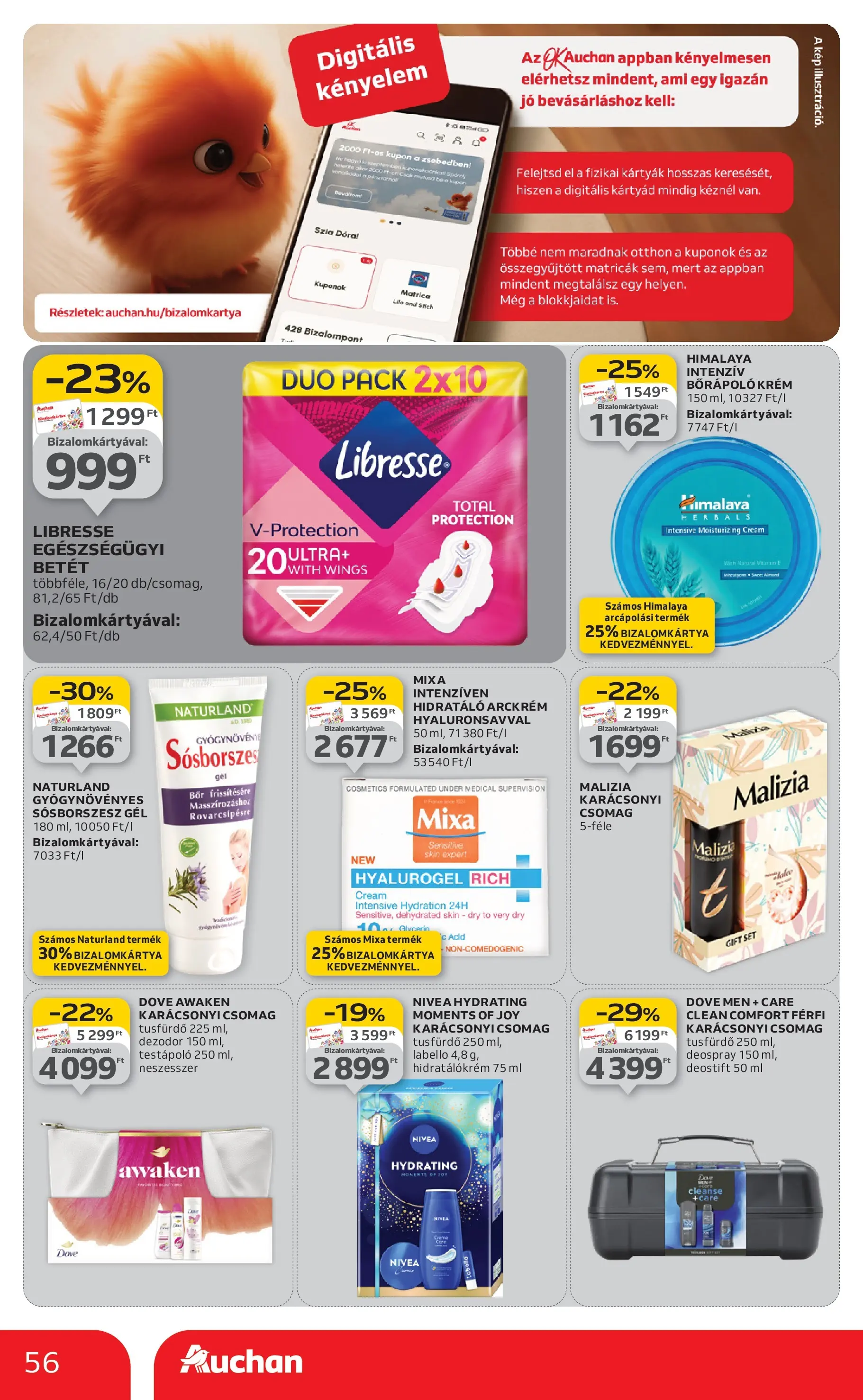 Akciós újság új Auchan - 2025.12.03. -tól/töl ⏳ | Oldal: 56 | Termékek: Bor, Testápoló, Tusfürdő, Dezodor Auchan - Auchan újság érvényessége 12.10.-ig - 2025.12.03. -tól/töl > akció, lapozható szórólap 🛍️ | Oldal: 56 | Termékek: Bor, Testápoló, Tusfürdő, Dezodor