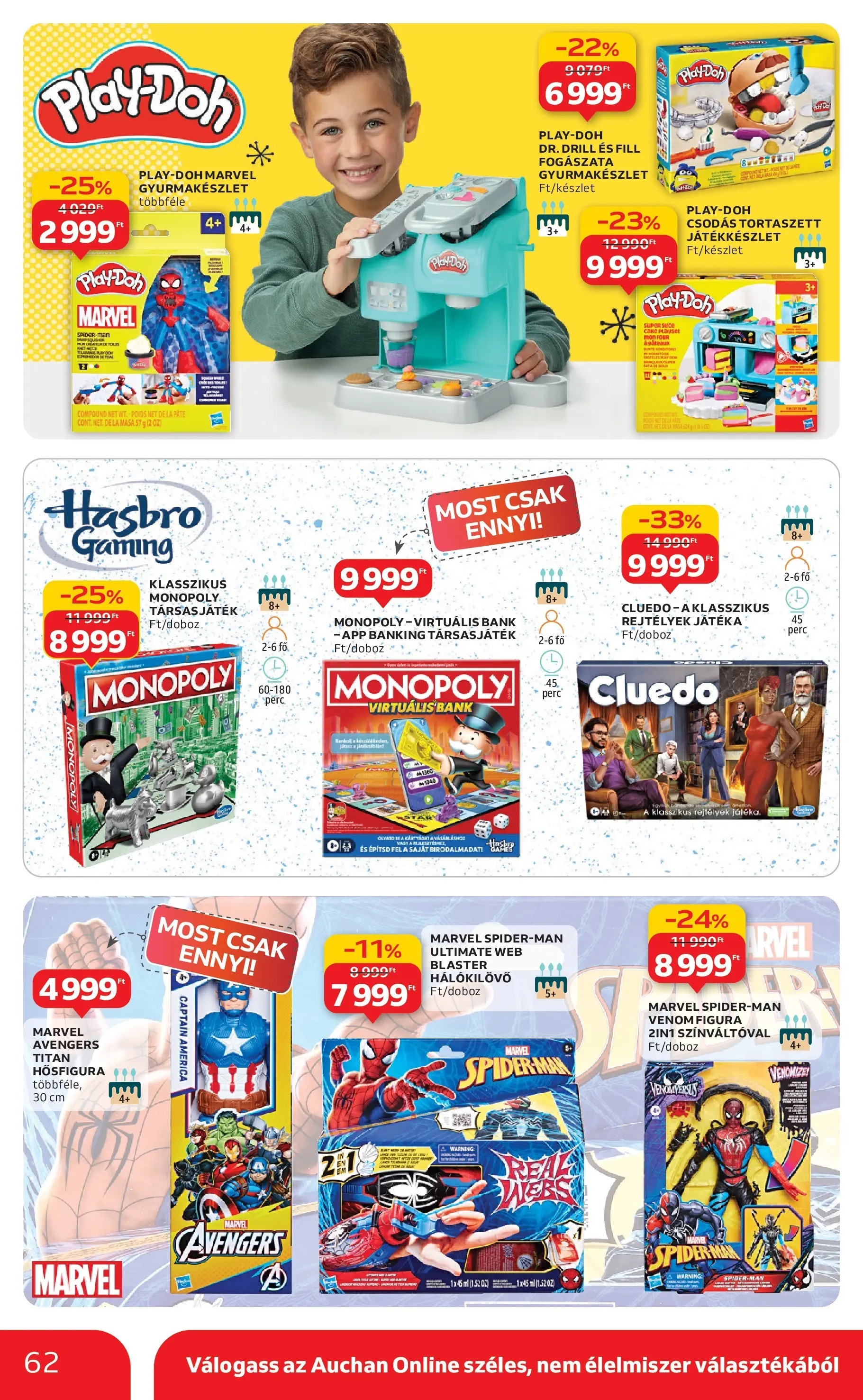 Akciós újság új Auchan - 2025.12.03. -tól/töl ⏳ | Oldal: 62 | Termékek: Társasjáték Auchan - Auchan újság érvényessége 12.10.-ig - 2025.12.03. -tól/töl > akció, lapozható szórólap 🛍️ | Oldal: 62 | Termékek: Társasjáték