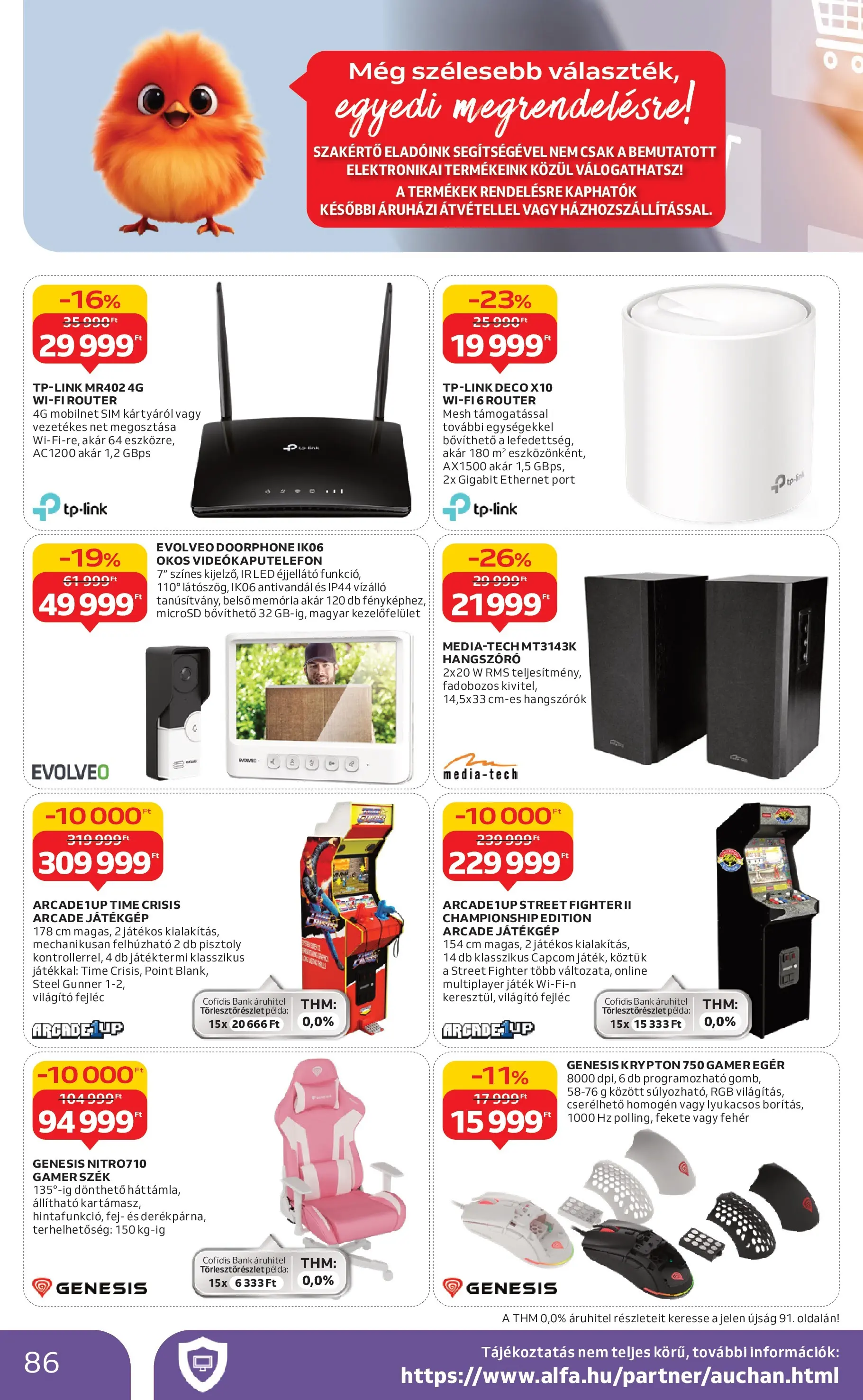 Akciós újság új Auchan - 2025.12.03. -tól/töl ⏳ | Oldal: 86 | Termékek: Gamer szék, Router, Játék, Szék Auchan - Auchan újság érvényessége 12.10.-ig - 2025.12.03. -tól/töl > akció, lapozható szórólap 🛍️ | Oldal: 86 | Termékek: Gamer szék, Router, Játék, Szék