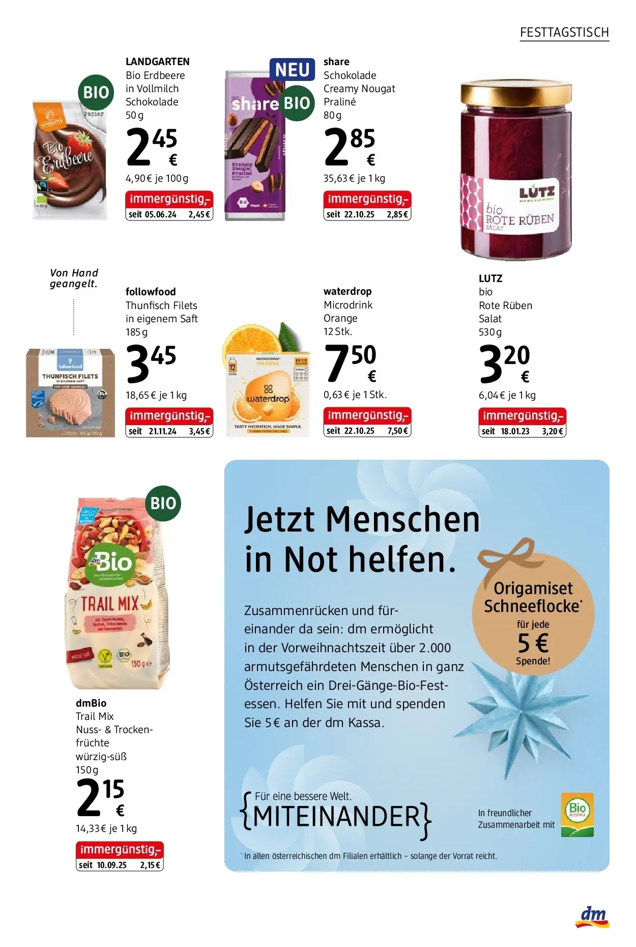 dm drogerie markt - dm: Journal Dezember 2025 von 10.12.2025 - Aktuelle Angebote | Seite: 23 | Produkte: Salat, Schokolade, Saft