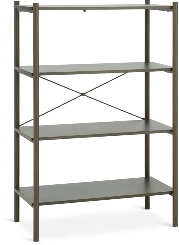 JYSK Етажерка LINDVED 4 рафта цвят тъмен дъб