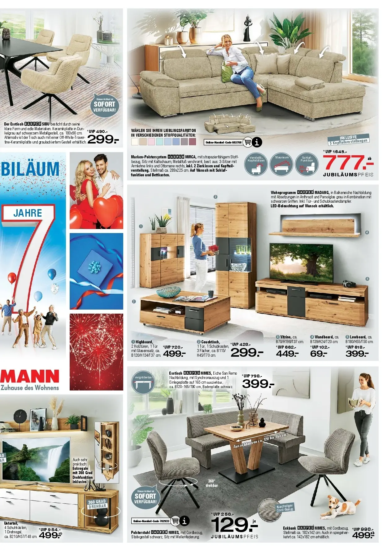 Ostermann - Möbel Ostermann: Neue Möbel wirken Wunder. (ab 05.12.2025) zum Blättern | Seite: 3 | Produkte: Tisch, Stuhl, Spiegel, Tür