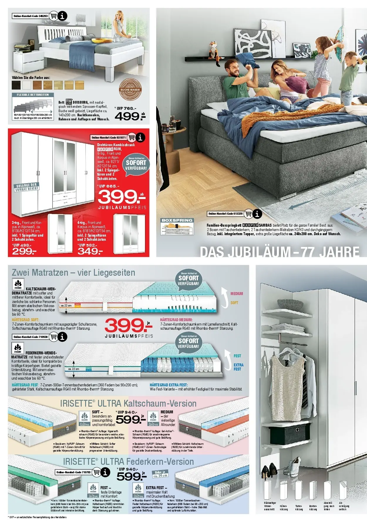 Ostermann - Möbel Ostermann: Neue Möbel wirken Wunder. (ab 05.12.2025) zum Blättern | Seite: 4 | Produkte: Bett, Matratze, Spiegel