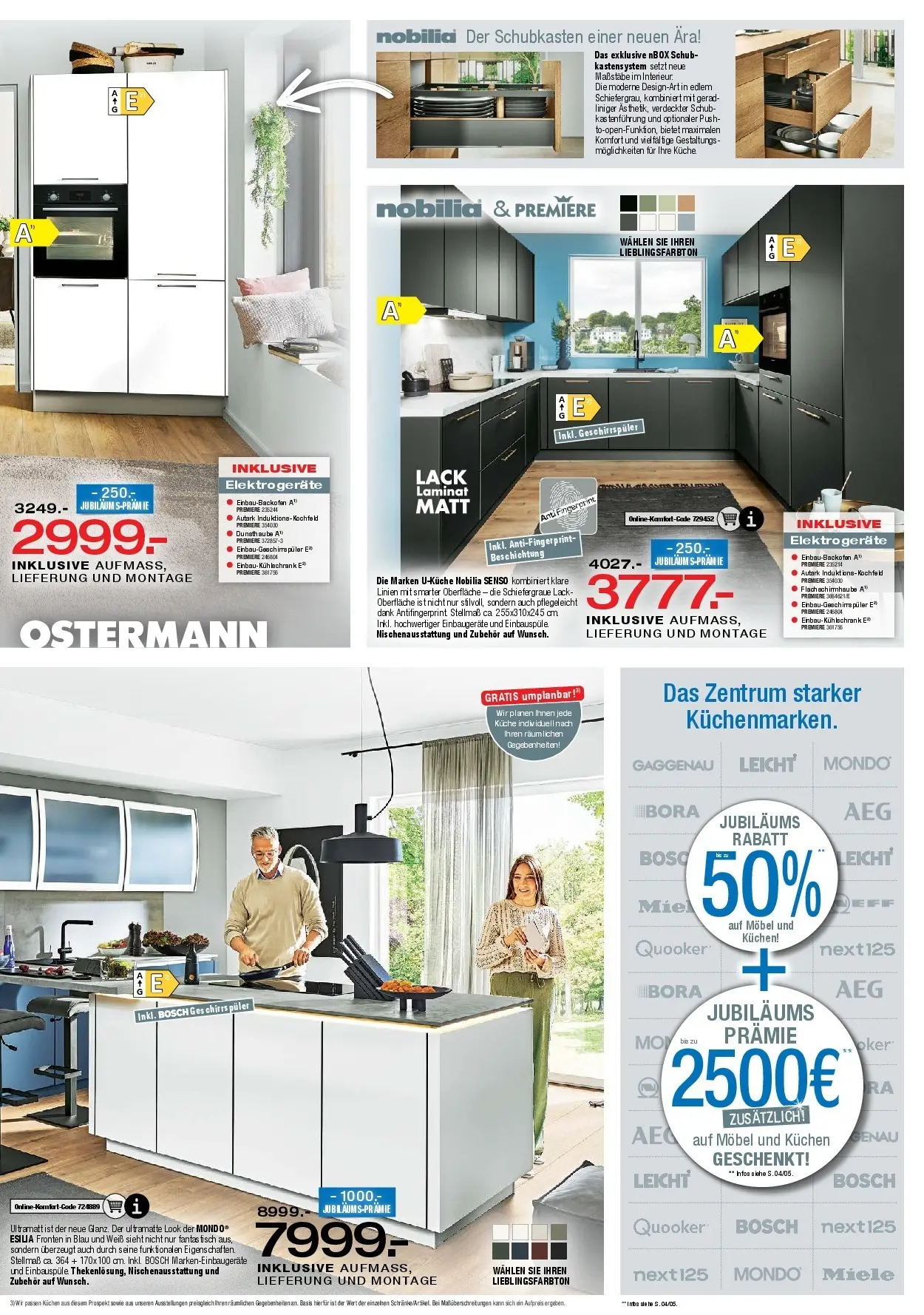 Ostermann - Möbel Ostermann: Neue Möbel wirken Wunder. (ab 05.12.2025) zum Blättern | Seite: 9 | Produkte: Miele, Tisch, Küche, Kühlschrank