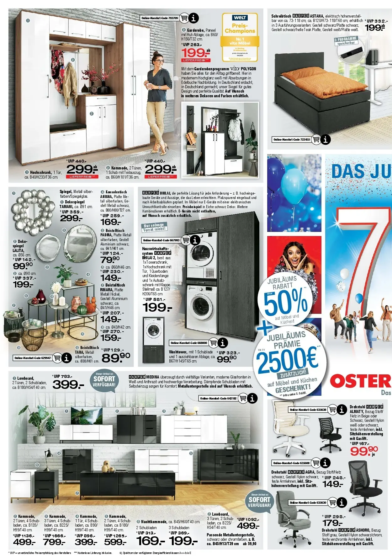 Ostermann - Möbel Ostermann: Neue Möbel wirken Wunder. (ab 05.12.2025) zum Blättern | Seite: 10 | Produkte: Beistelltisch, Schrank, Spiegel, Reis