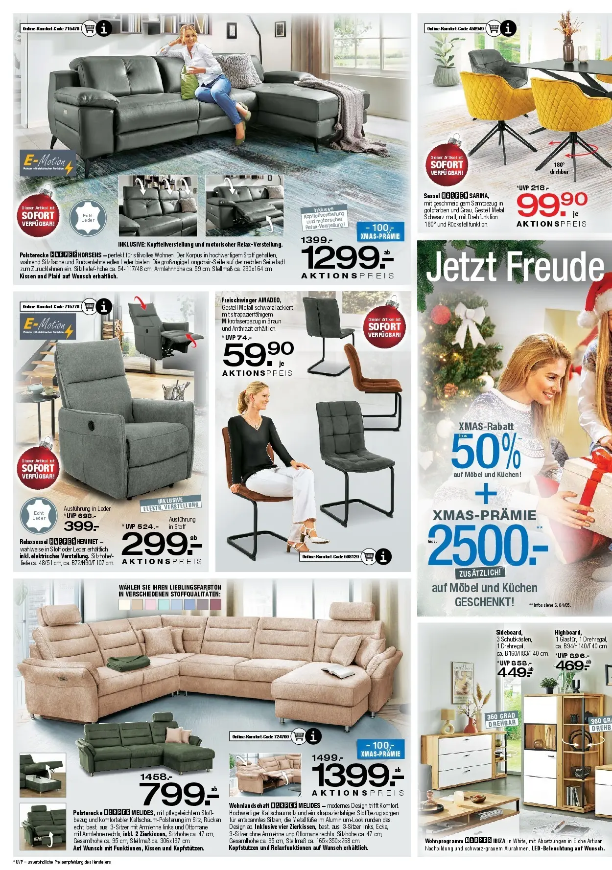 Ostermann - Möbel Ostermann: Neue Möbel wirken Wunder. (ab 26.12.2025) zum Blättern | Seite: 5 | Produkte: Relaxsessel, Kissen, Sessel, Kuchen