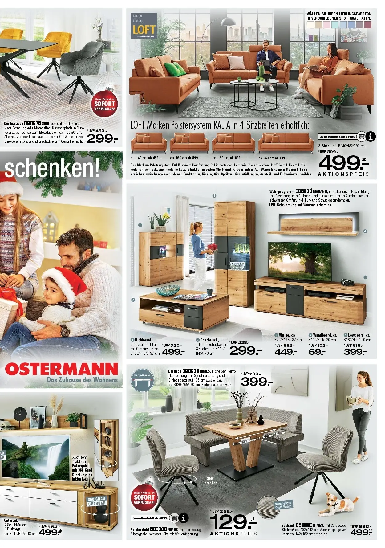 Ostermann - Möbel Ostermann: Neue Möbel wirken Wunder. (ab 26.12.2025) zum Blättern | Seite: 6 | Produkte: Esstisch, Tisch, Spiegel, Tür