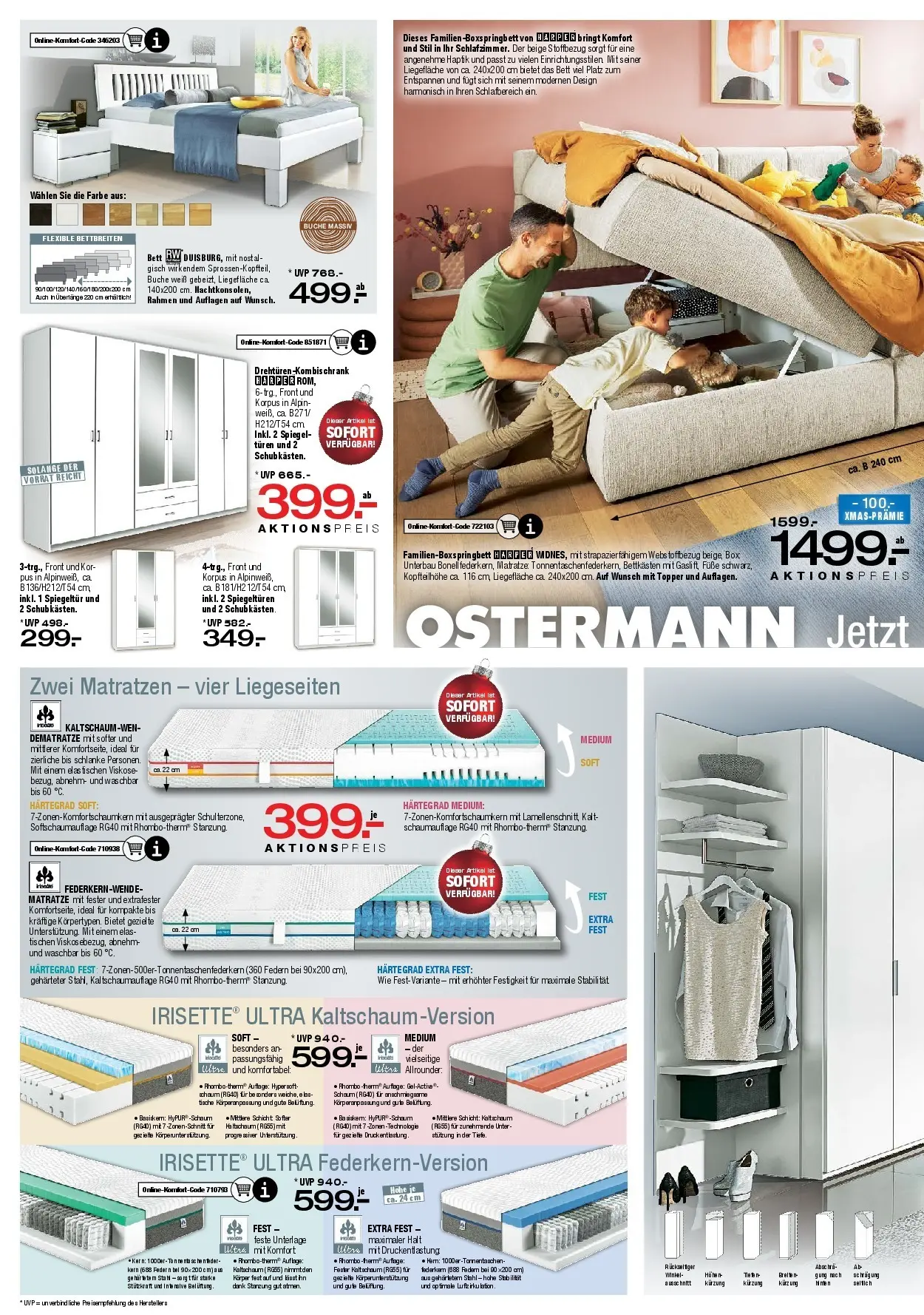 Ostermann - Möbel Ostermann: Neue Möbel wirken Wunder. (ab 26.12.2025) zum Blättern | Seite: 9 | Produkte: Bett, Boxspringbett, Box, Spiegel