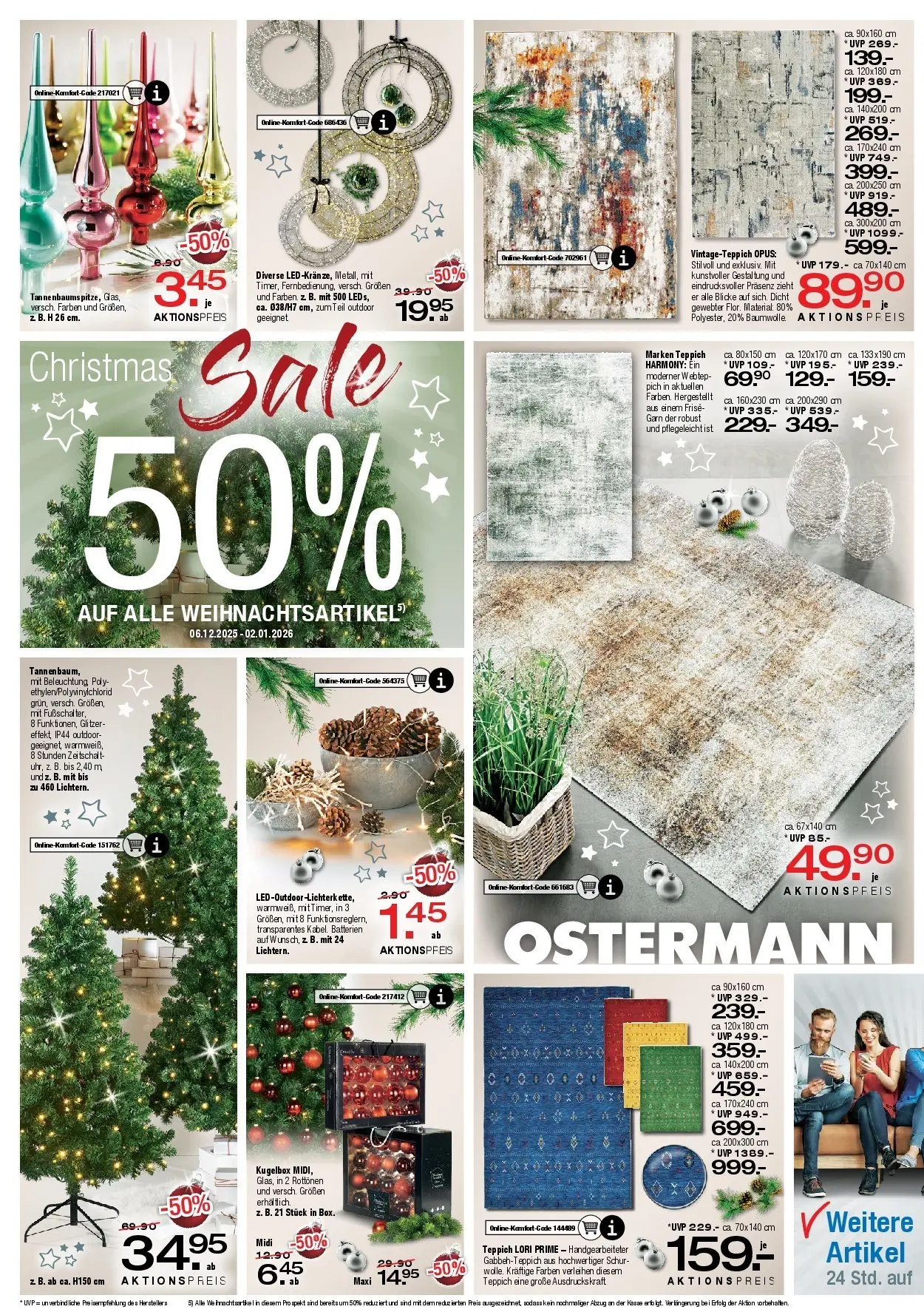 Ostermann - Möbel Ostermann: Neue Möbel wirken Wunder. (ab 26.12.2025) zum Blättern | Seite: 13 | Produkte: Batterien, Teppich