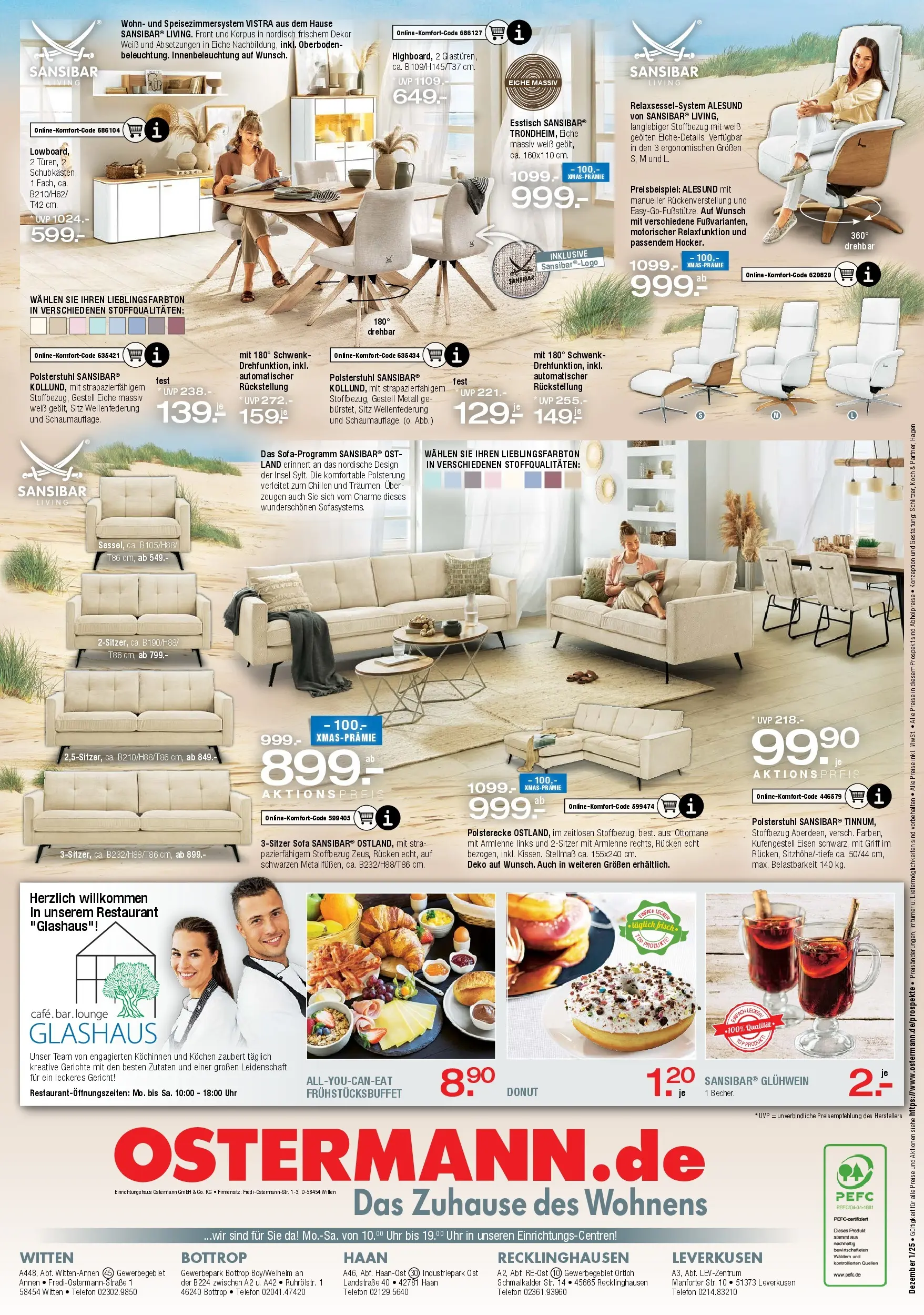 Ostermann - Möbel Ostermann: Neue Möbel wirken Wunder. (ab 26.12.2025) zum Blättern | Seite: 24 | Produkte: Top, Sofa, Telefon, Uhr