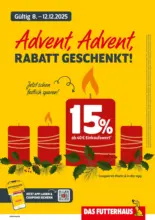 Futterhaus: Adventsrabatt