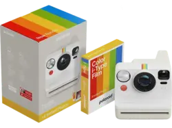 Polaroid Now+ Gen.3 Sofortbildkamera Everything Box, Pebble White