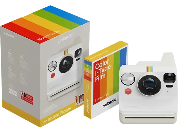 Polaroid Now Gen.3 Sofortbildkamera Everything Box, Pebble White