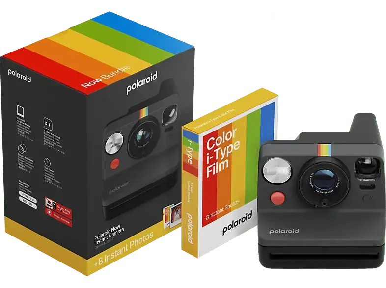 Polaroid Now Gen.3 Sofortbildkamera Everything Box, Black
