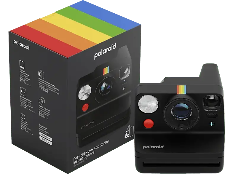 Polaroid Now+ Gen.3 Sofortbildkamera, Black