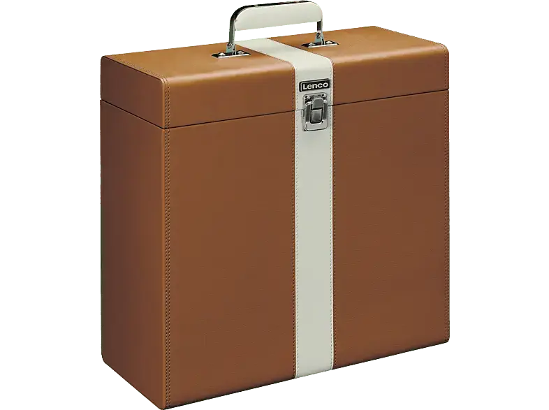 Lenco TTA-301BNWH Tragekoffer für max. 30 Schallplatten; Transportkoffer