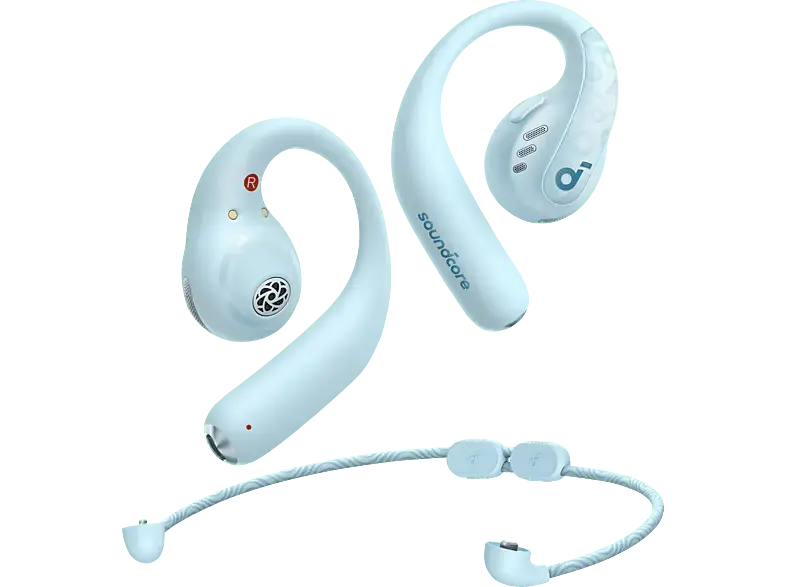 Anker Soundcore AeroFit Pro Stabile Open-Ear Sport-Earbuds, Blau; Bluetooth Kopfh&ouml;rer