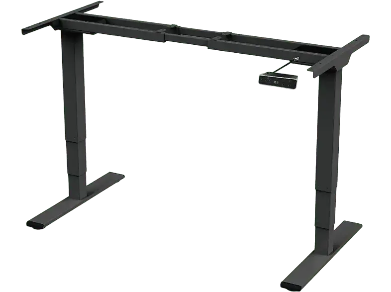 digitUS Elektrisch Höhenverstellbares Tischgestell For Business, Zweifachmotor, 3-Stufen, Schwarz