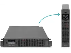 digitUS OnLine USV-System for Business, 1500 VA/ W, schwarz; Line-Interactive USV----Line-Interactive USV