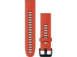 Garmin Uhrenarmband QuickFit® 20mm, Silikon, Flammenrot/Graphit