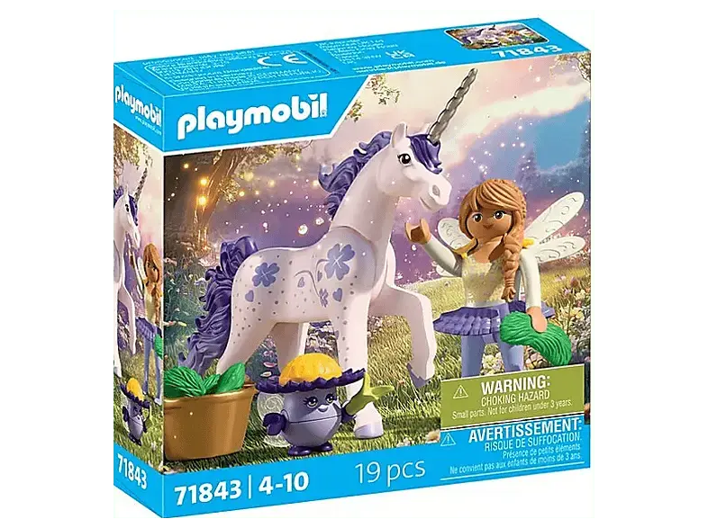 PLAYMobil 71843 Magic Unicorns: Sammeleinhorn Glückslavendel mit Fee (Ab 4 Jahren); Spielset