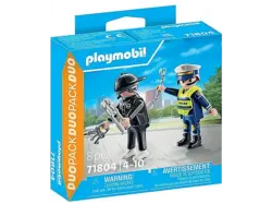 Playmobil 71804 DuoPack Polizist und Einbrecher (Ab 4 Jahren); Spielfigur