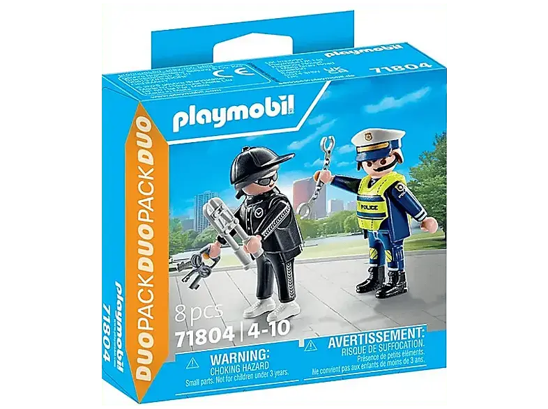 Playmobil 71804 DuoPack Polizist und Einbrecher (Ab 4 Jahren); Spielfigur