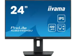 IIYAMA Prolite XUB2492HSU-B6 23,8 Zoll Monitor for Business, Full-HD, 4 ms Reaktionszeit, 250 cd/m², 100 Hz, Schwarz