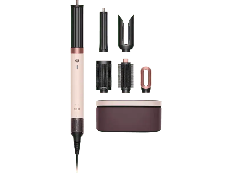 Dyson 598757-01 HS09 Airwrap Co-anda 2x Multi-Haarstyler und -trockner Straight + Wavy Pink Rosegold, 1700 Watt, 6 Aufs&auml;tze