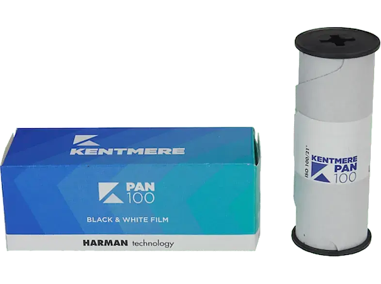 Kentmere Pan 100, 120mm Mittelformat Schwarzweißfilm; Analog Film