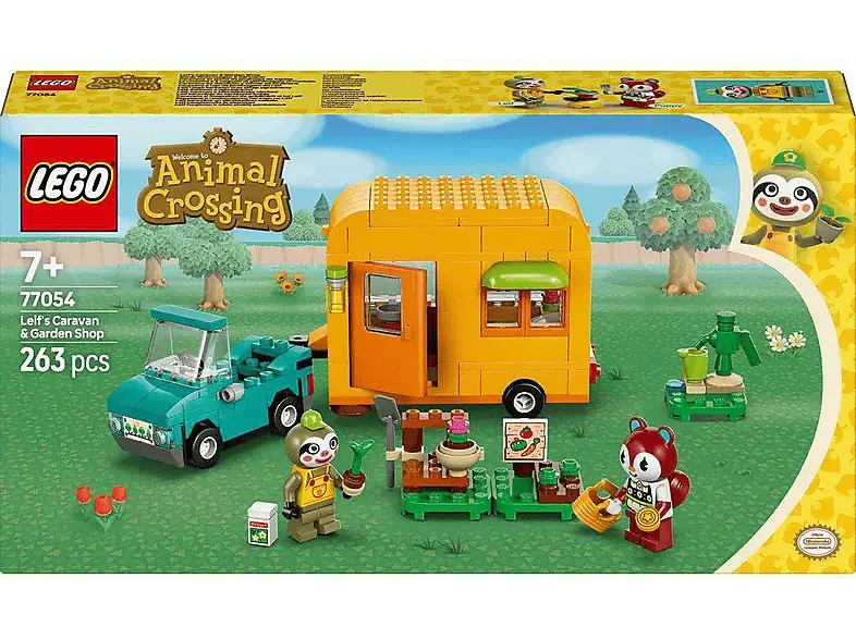Lego Animal Crossing 77054 Gerds Wohnwagen & Gärtnerei Bausatz, Mehrfarbig