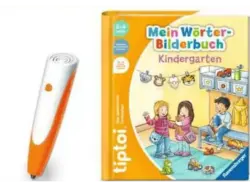 Ravensburger tiptoi® Starter-Set: Stift und Wörter-Bilderbuch Kindergarten (Ab 3 Jahren) tiptoi, Mehrfarbig