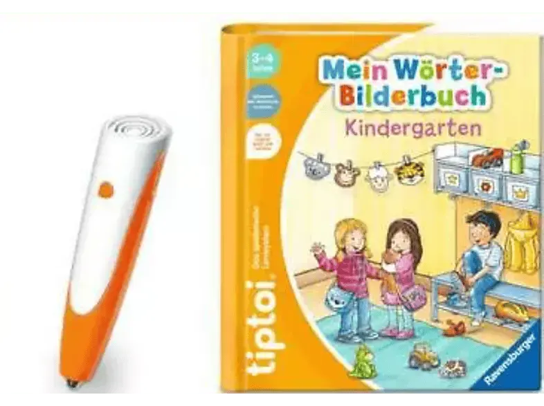 Ravensburger tiptoi® Starter-Set: Stift und Wörter-Bilderbuch Kindergarten (Ab 3 Jahren) tiptoi, Mehrfarbig