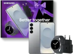 Samsung Galaxy S25 256GB Silver Shadow inkl. Watch8 40mm BT Graphite & 25W Power Adapter Black