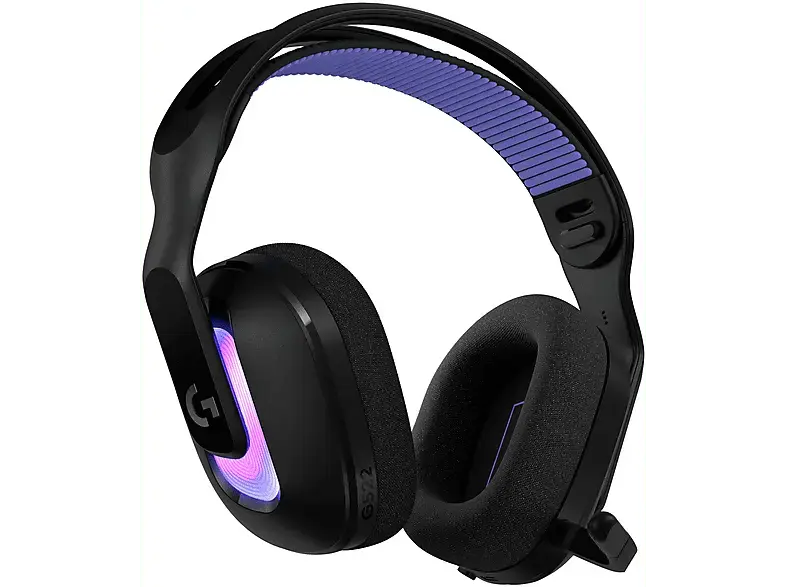 LOGITECH G G522 Lightspeed, extrem leichtes kabelloses Gaming Headset, Bluetooth, DTX, 280g, Lightsync RGB, Schwarz; RGB Gaming Headset