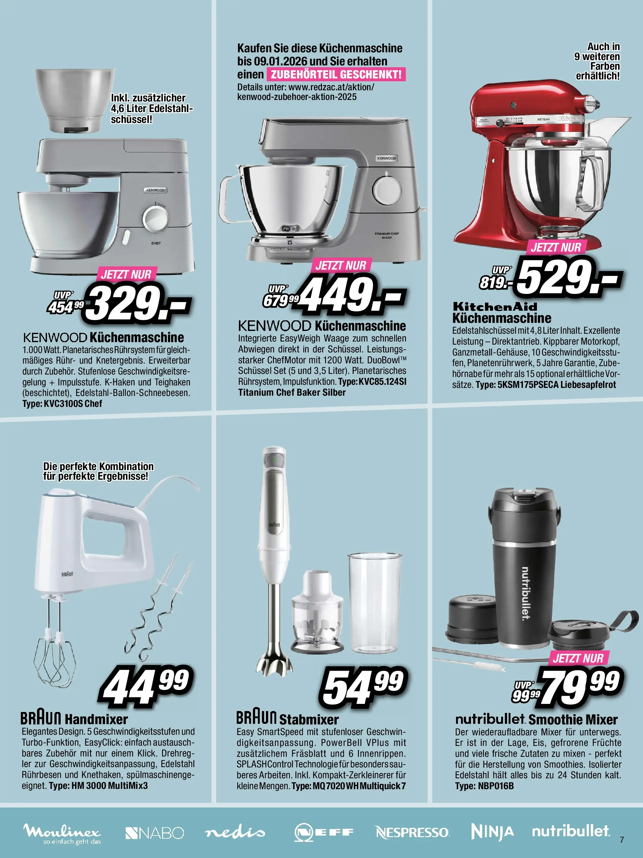 RED ZAC Flugblatt von 06.12.2025 - Aktuelle Angebote | Seite: 7 | Produkte: Mixer, Rührbesen