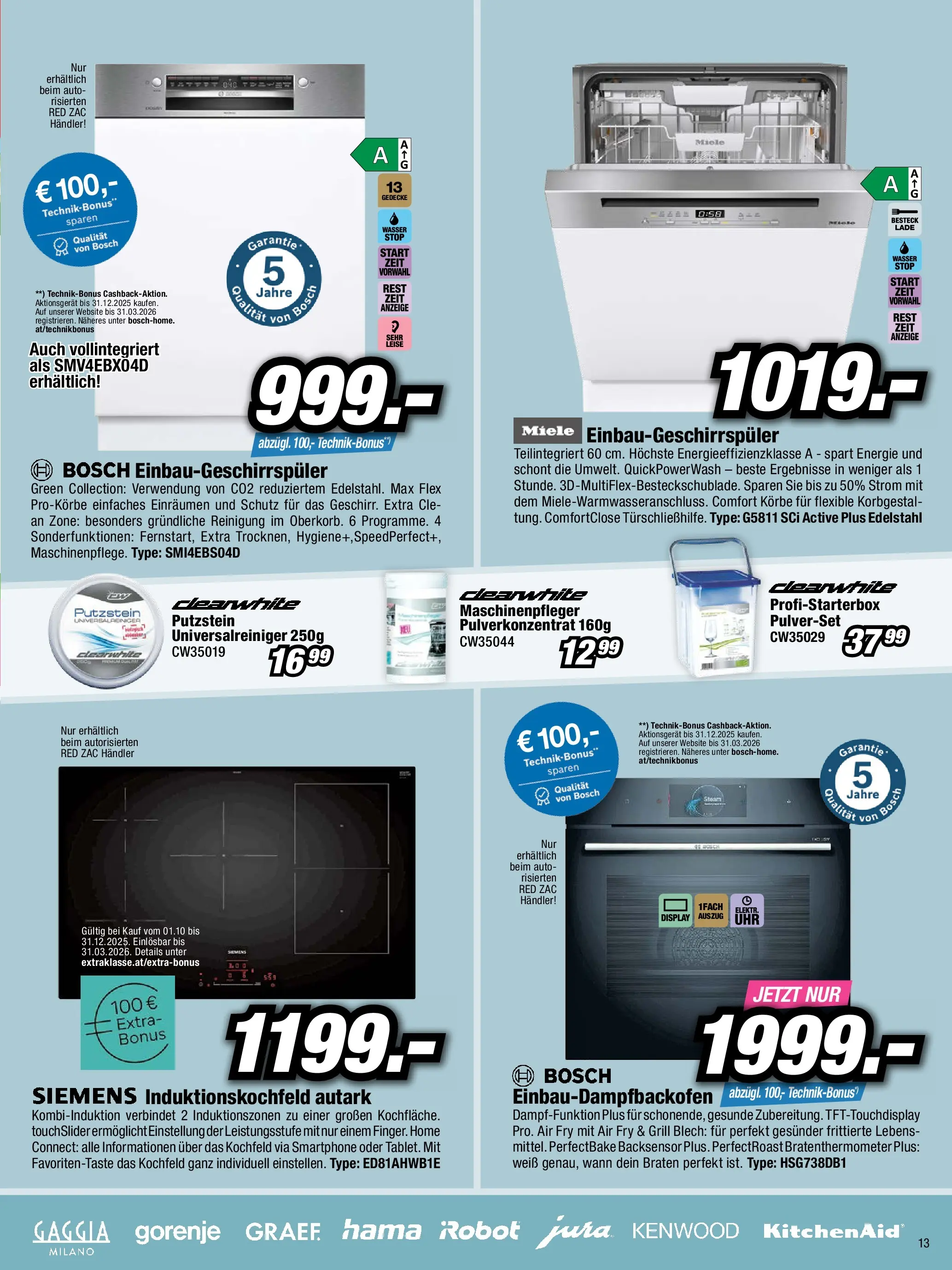 RED ZAC Flugblatt von 06.12.2025 - Aktuelle Angebote | Seite: 13 | Produkte: Wasser, Smartphone, Kochfeld, Grill