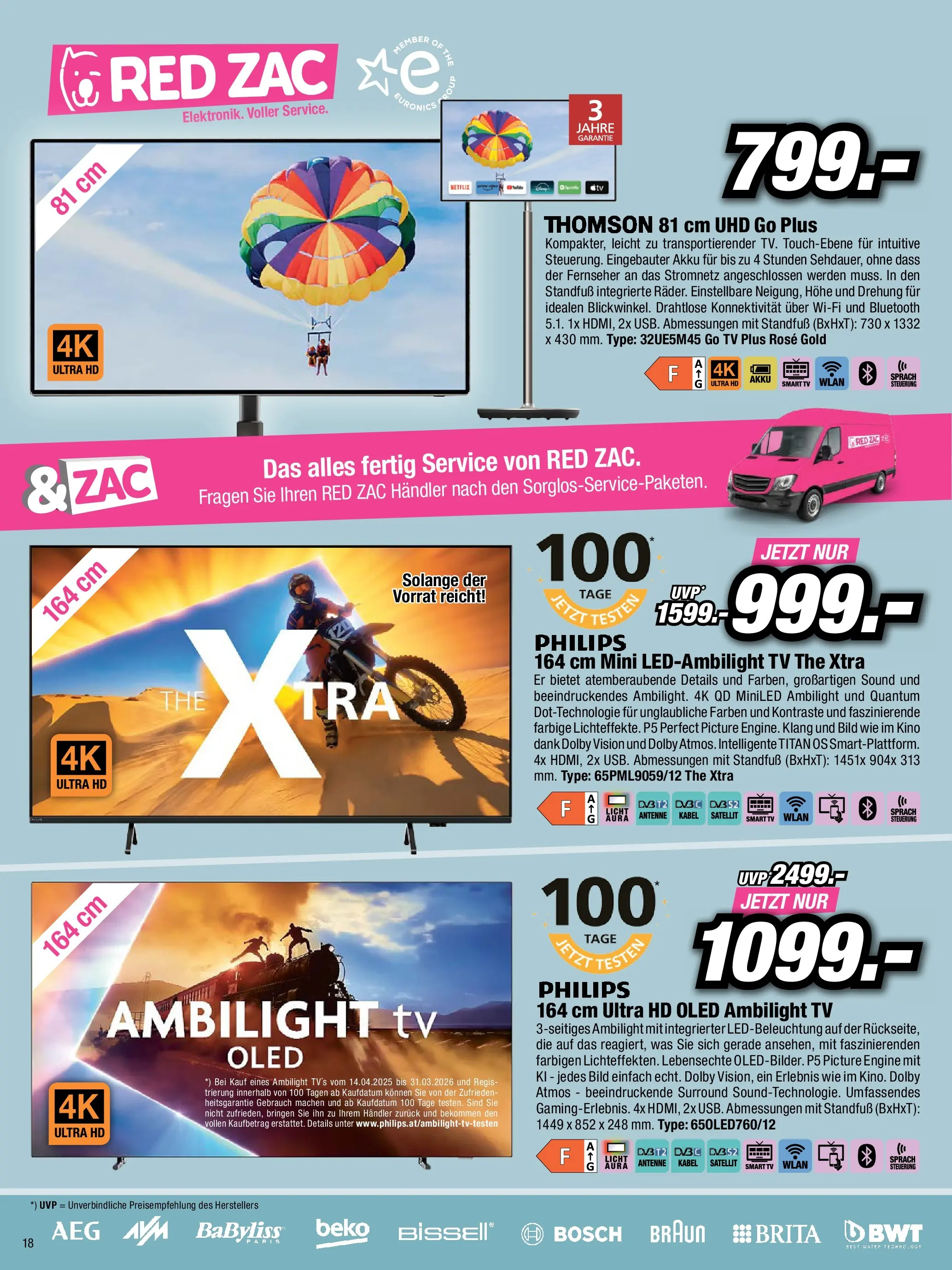 RED ZAC Flugblatt von 06.12.2025 - Aktuelle Angebote | Seite: 18 | Produkte: TV, Fernseher, Kabel, Satellit