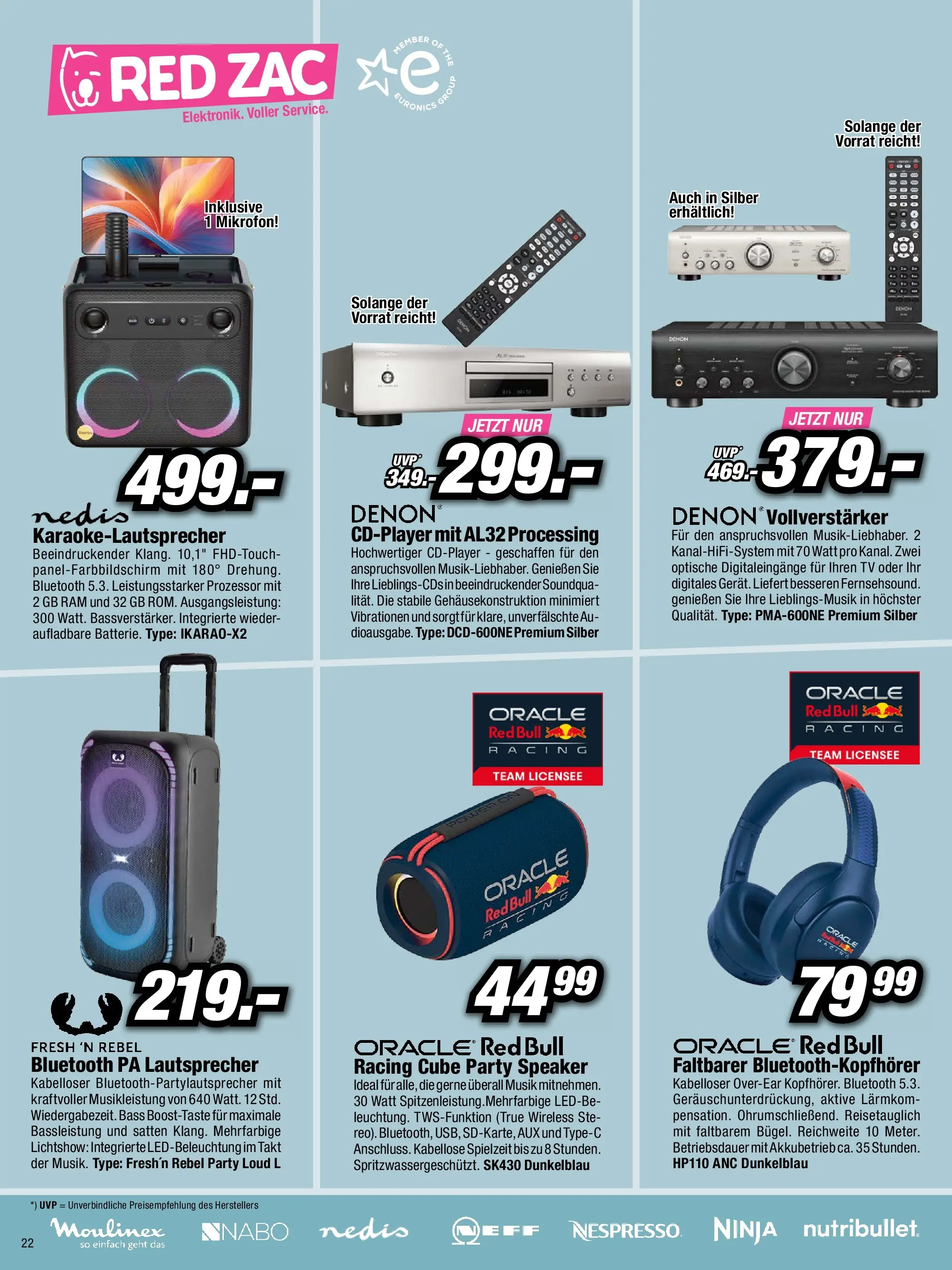 RED ZAC Flugblatt von 06.12.2025 - Aktuelle Angebote | Seite: 22 | Produkte: TV, Mikrofon, Lautsprecher