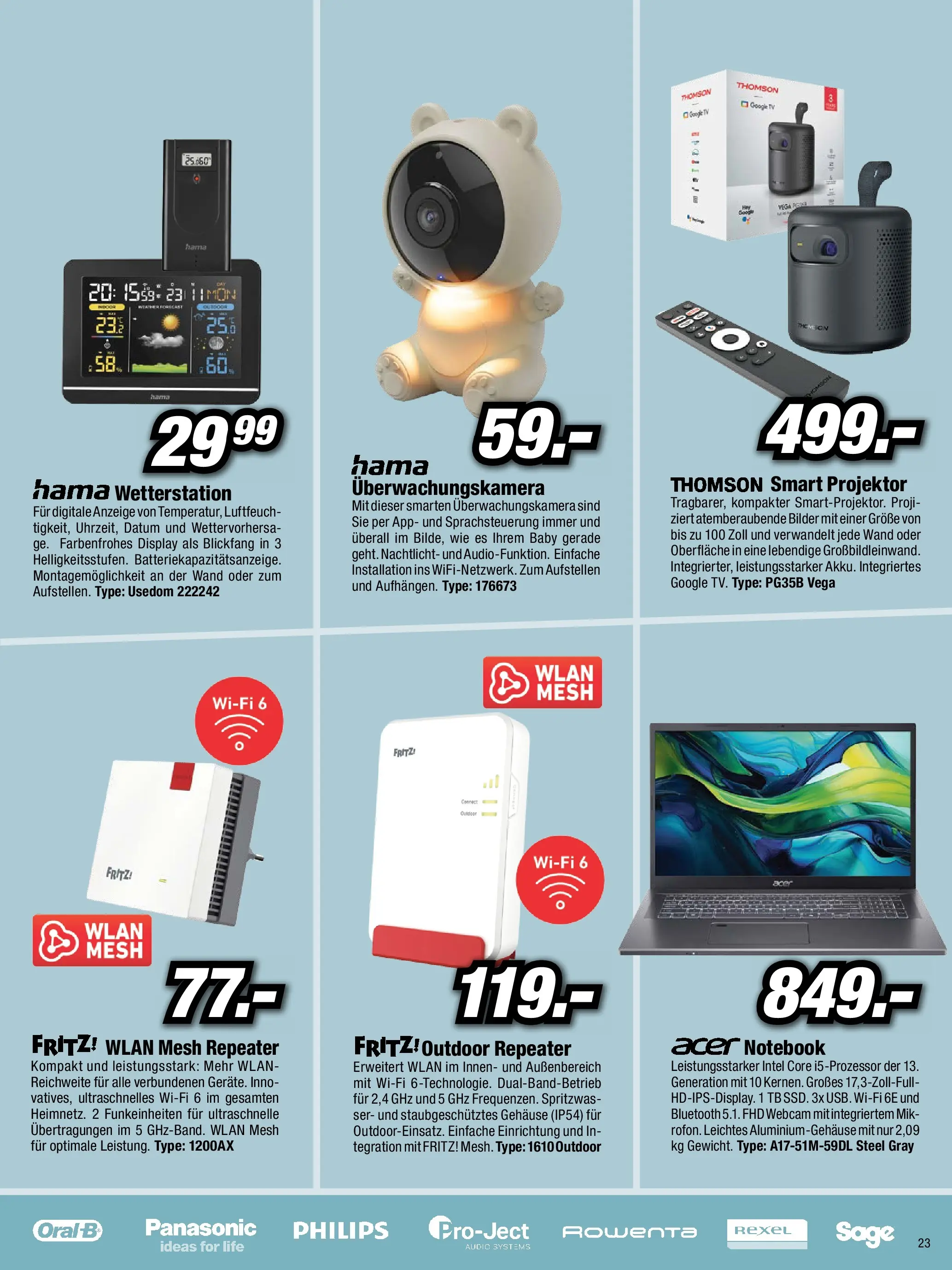 RED ZAC Flugblatt von 06.12.2025 - Aktuelle Angebote | Seite: 23 | Produkte: TV, Audio, Wetterstation