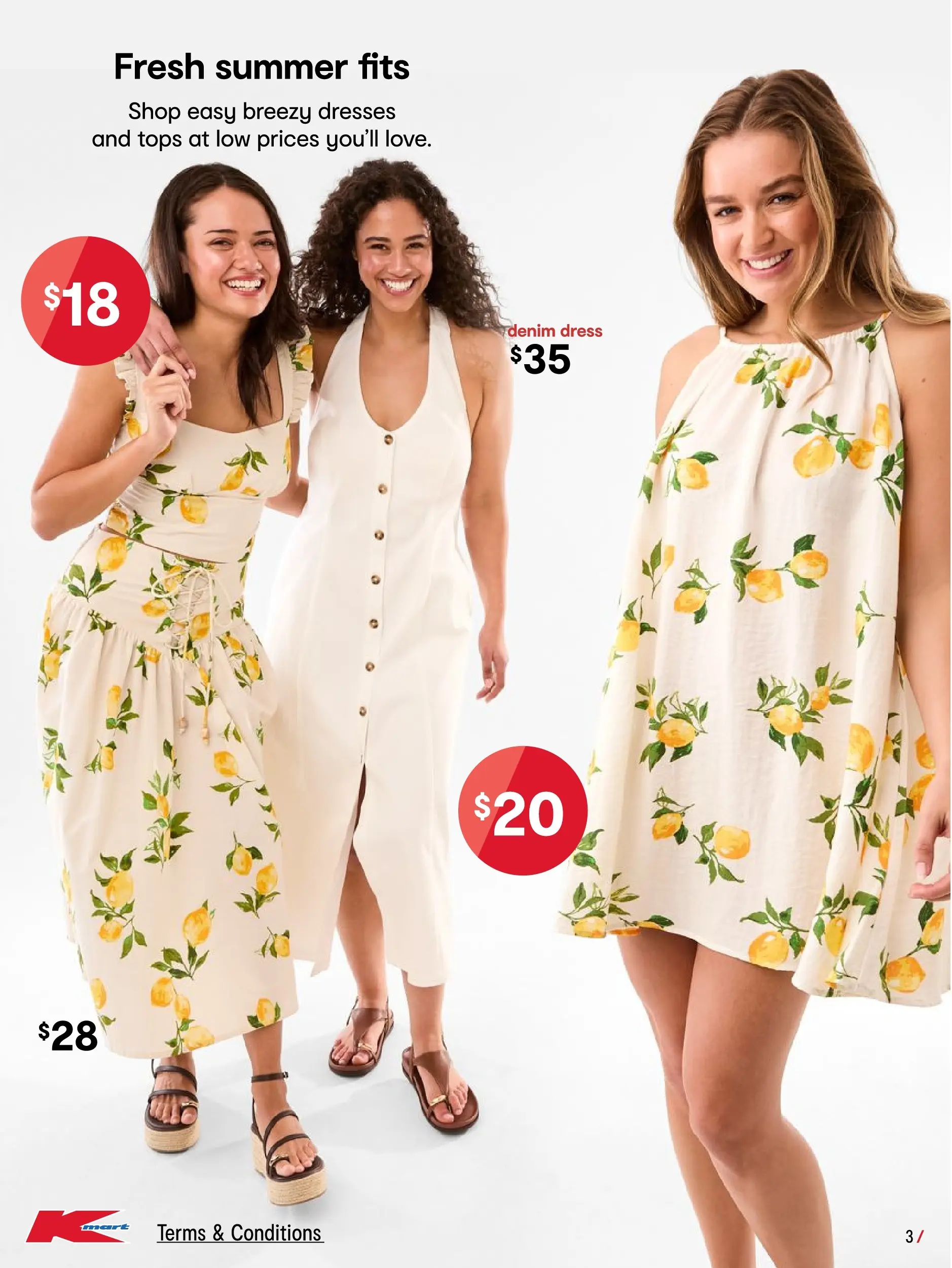 ﻿﻿Kmart catalogue valid from 03/12/2025 > Online Australia | Page: 3 | Products: Denim, Dress