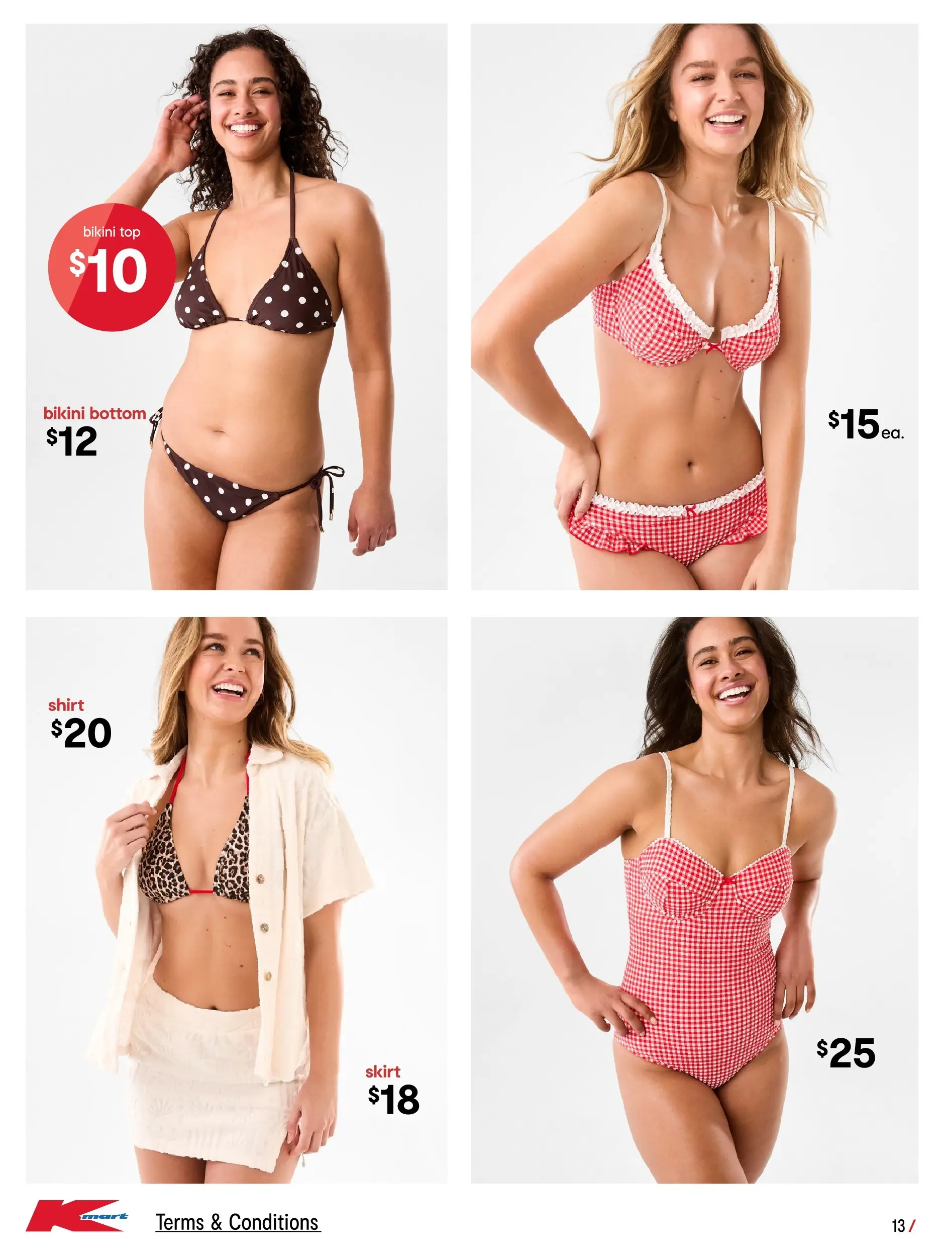 ﻿﻿Kmart catalogue valid from 03/12/2025 > Online Australia | Page: 13 | Products: Bikini, Shirt