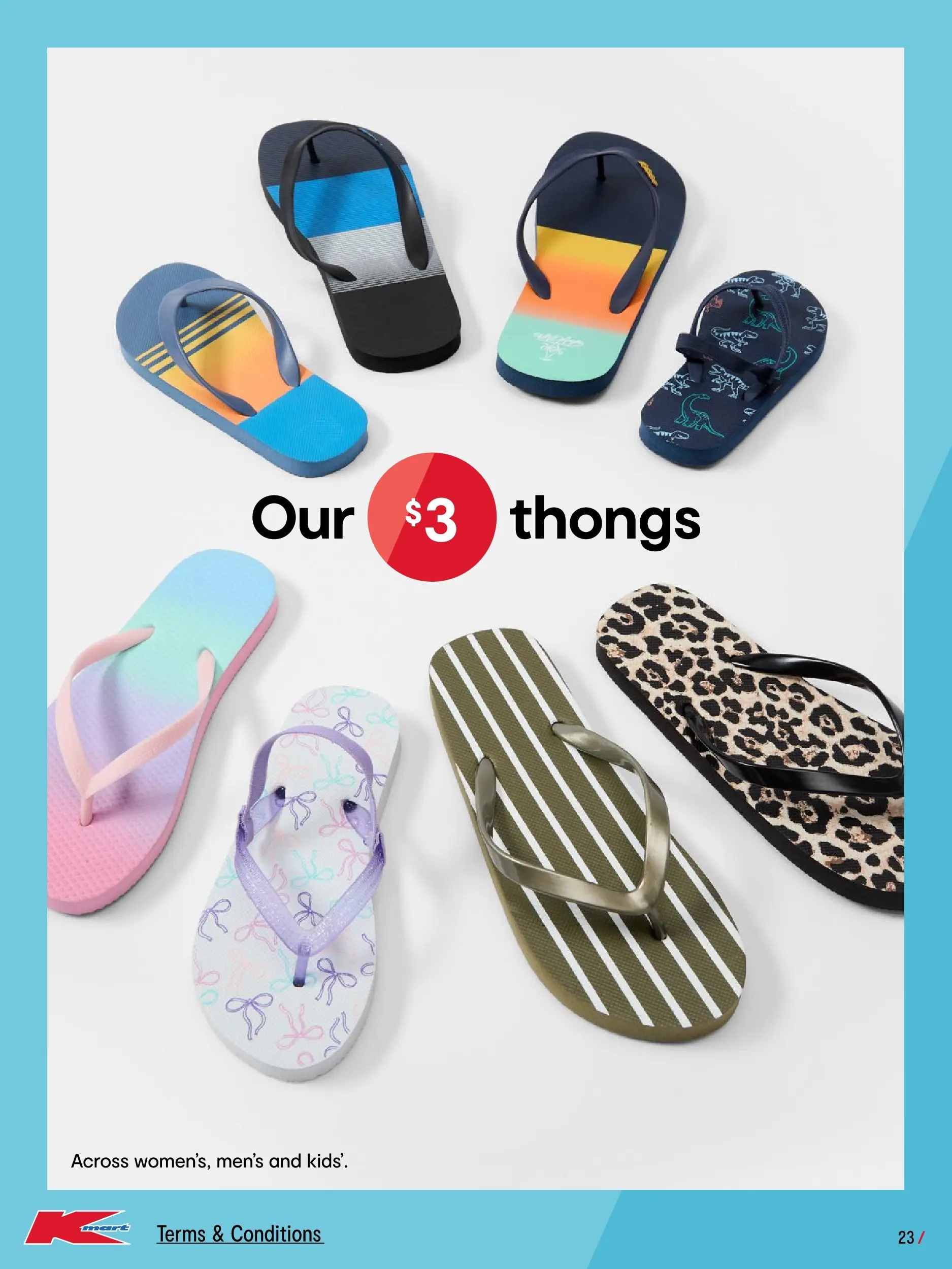 ﻿﻿Kmart catalogue valid from 03/12/2025 > Online Australia | Page: 23 | Products: Thongs