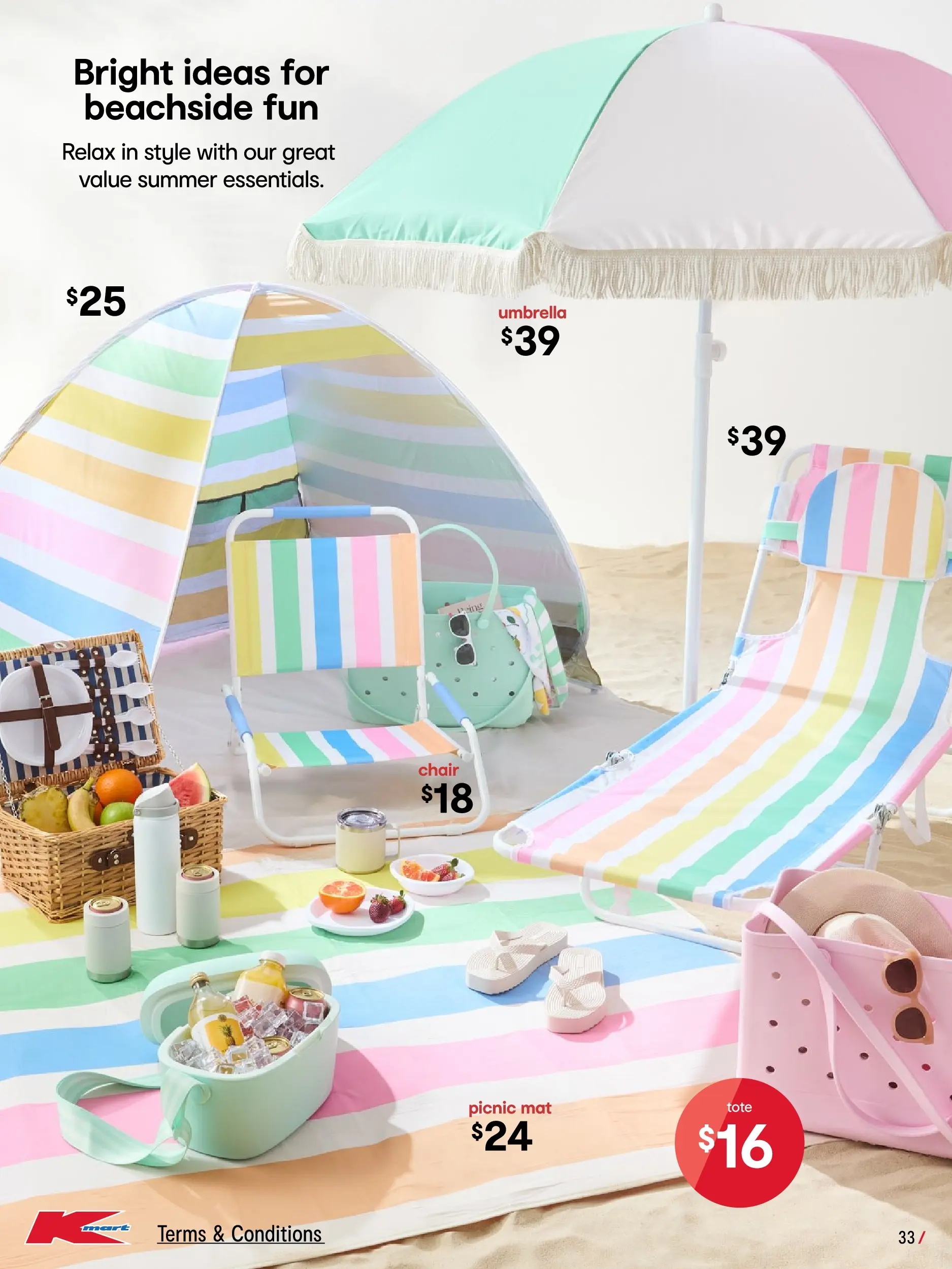 ﻿﻿Kmart catalogue valid from 03/12/2025 > Online Australia | Page: 33 | Products: Chair, Umbrella