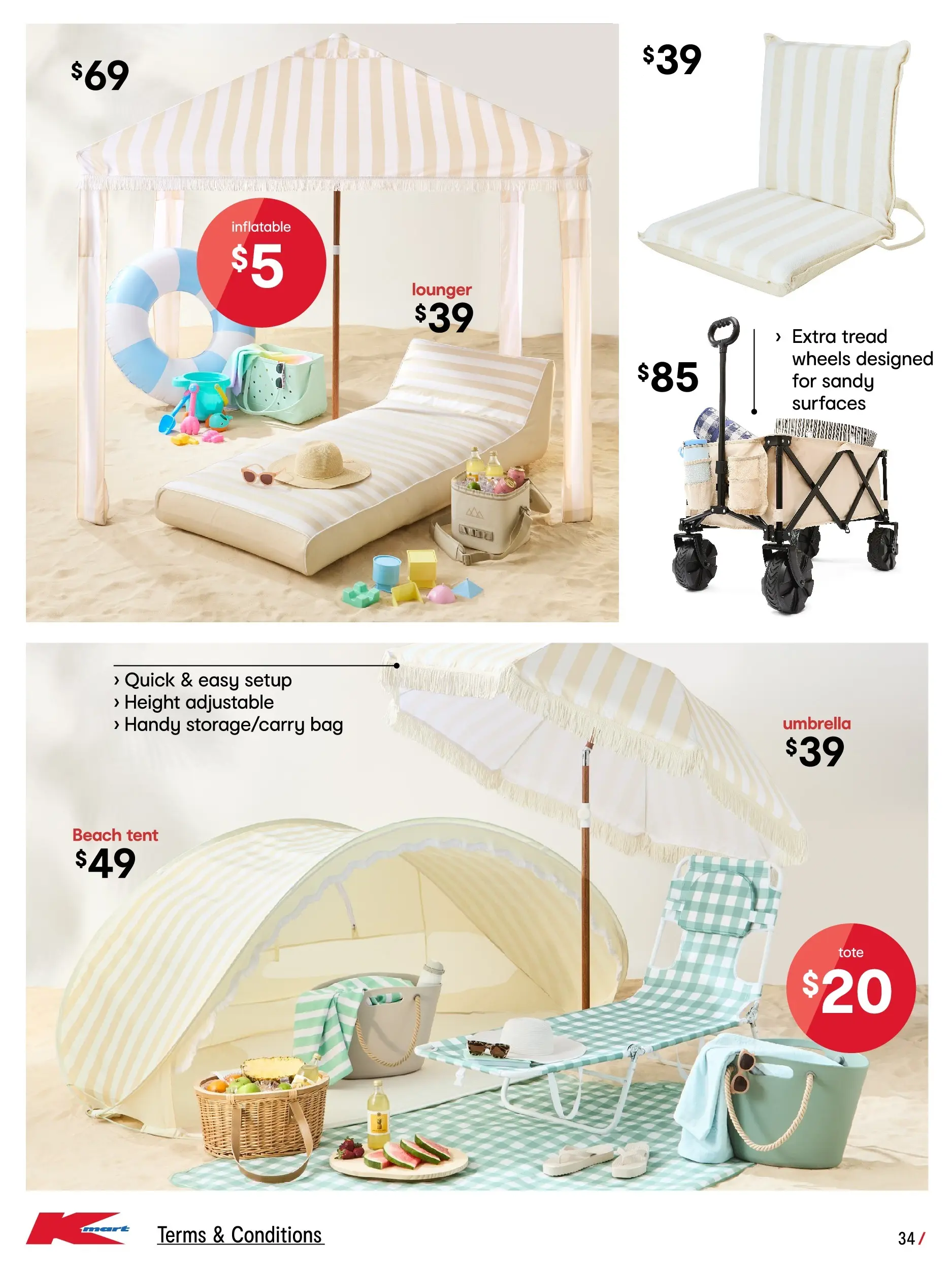 ﻿﻿Kmart catalogue valid from 03/12/2025 > Online Australia | Page: 34 | Products: Umbrella, Bag