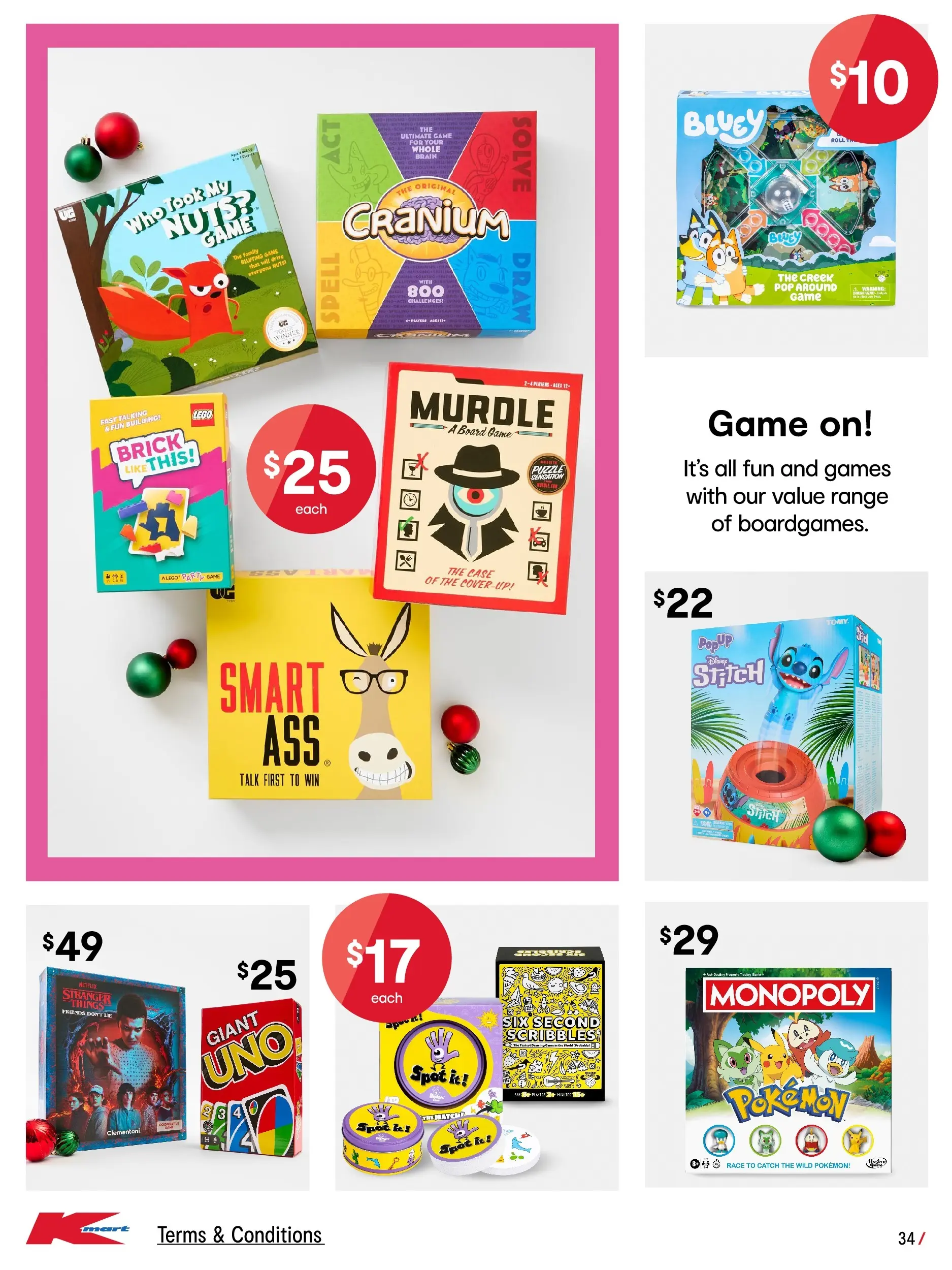 ﻿﻿Kmart catalogue valid from 03/12/2025 > Online Australia | Page: 34 | Products: Nuts, Game, Case